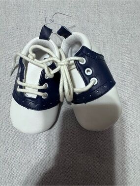 Lucky Brand Navy and White Baby Walker Shoes